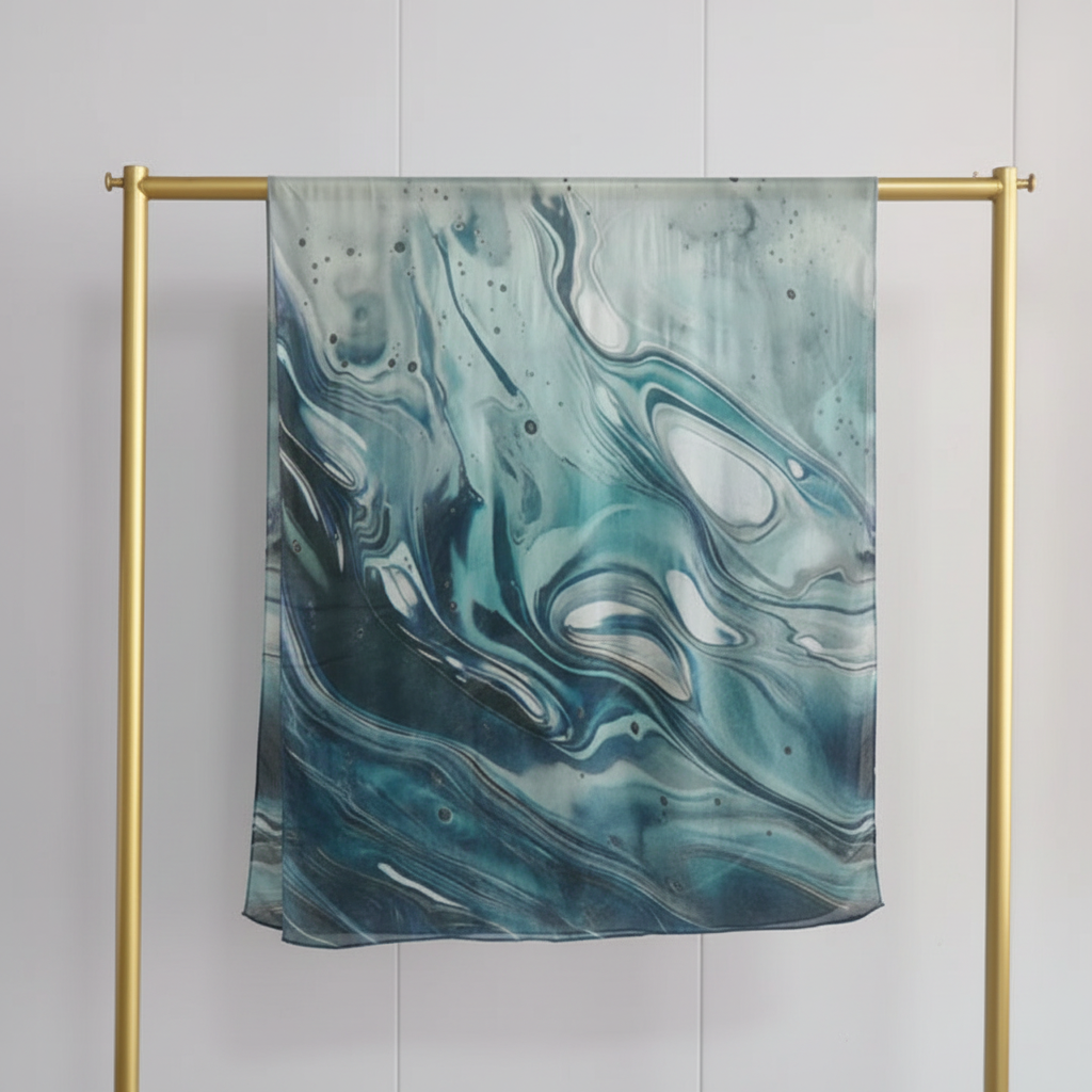 Multicolor Blue Modal Scarf