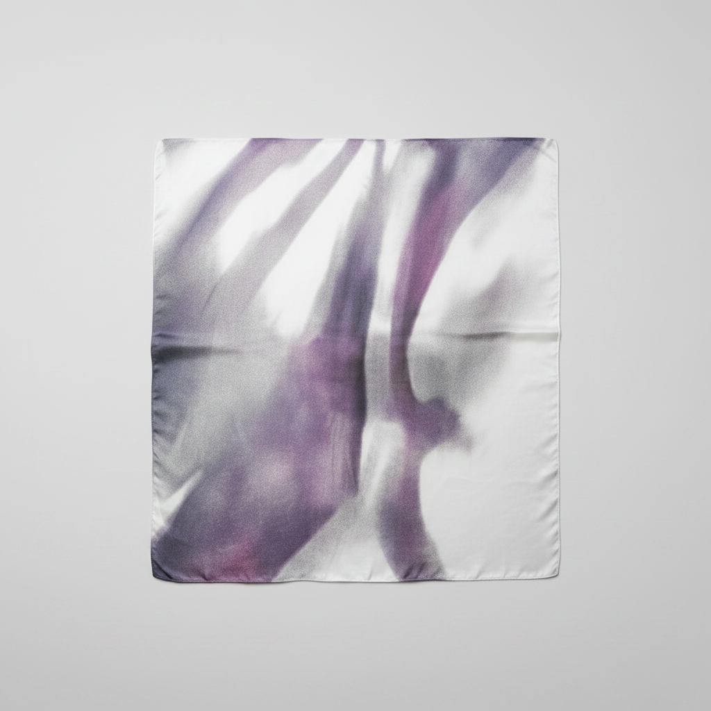 Multicolor Purple Modal Scarf - Enhanced Flat Lay